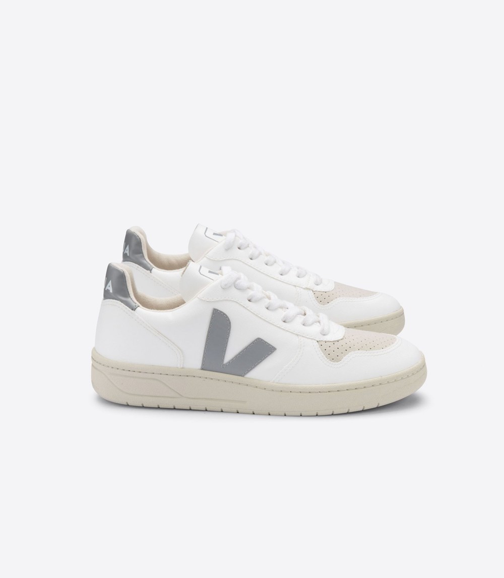 Veja Sneakers Mens - V-10 Cwl - White - 9341JWHZM